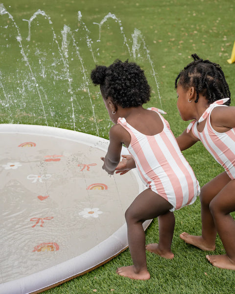 Sprinkler Splash Pad for Kids - Bows & Bloom