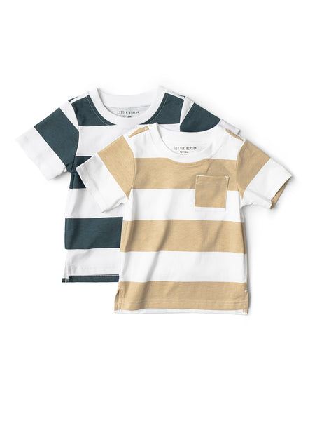 Striped Tee - Navy