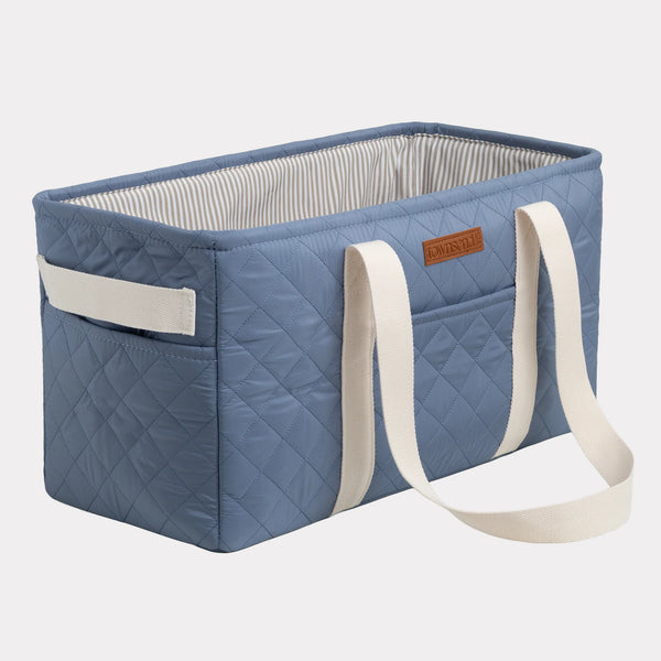 Quilted Everyday Tote Bag - Blue
