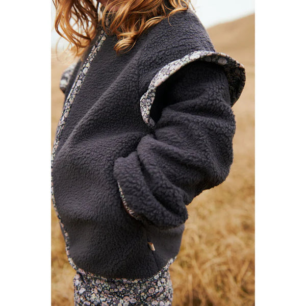 Fleece Jacket Ellena - Black Sea