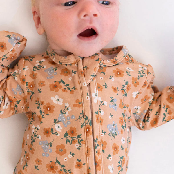Bamboo Zipper Sleeper - Amber Garden