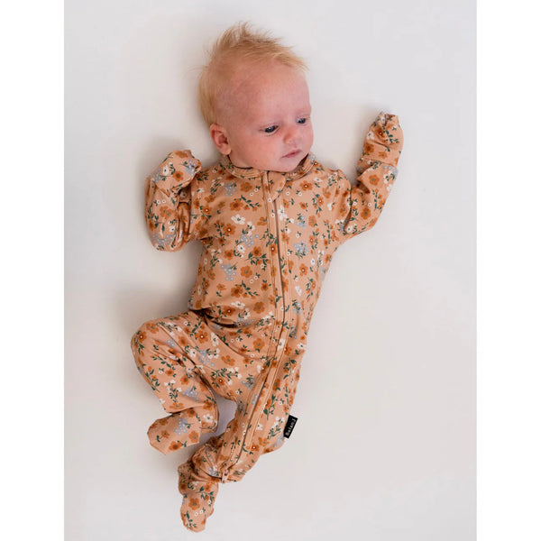 Bamboo Zipper Sleeper - Amber Garden