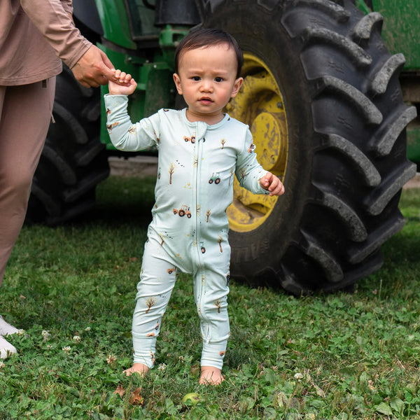 Bamboo Zipper Sleeper - Tractors
