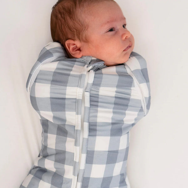 1.0 TOG Convertible Swaddle Sack - Denim Plaid