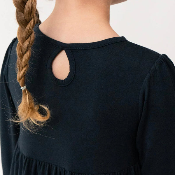 Long Sleeve Twirl Dress - Midnight