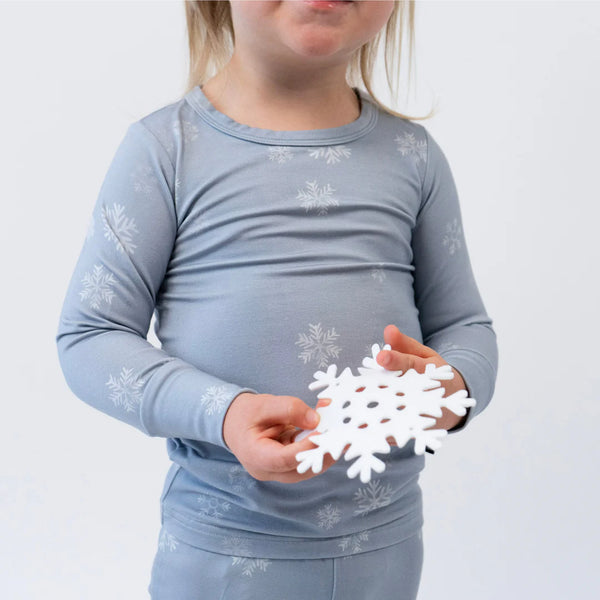 Long Sleeve PJ Set - Snowflakes