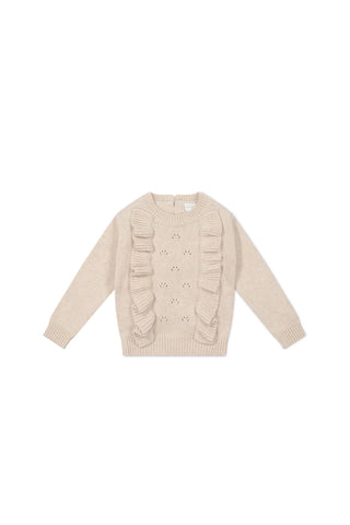 Valentia Jumper - Light Oatmeal Marle