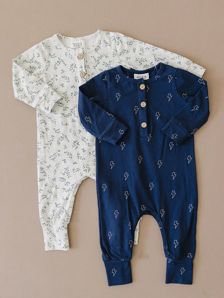 Blue Vine Romper