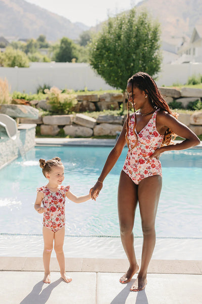 The "Harper" Ruffle Shoulder One Piece