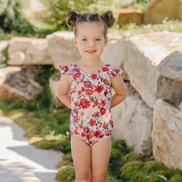 The "Harper" Ruffle Shoulder One Piece