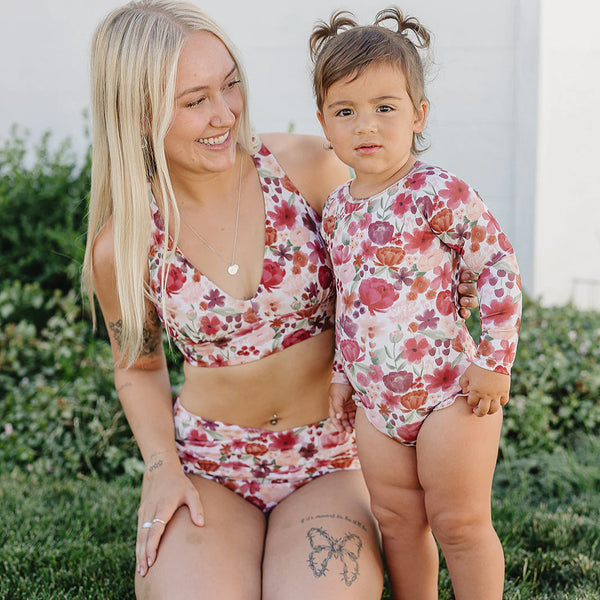 The "Harper" Ruffle Rashguard Suit