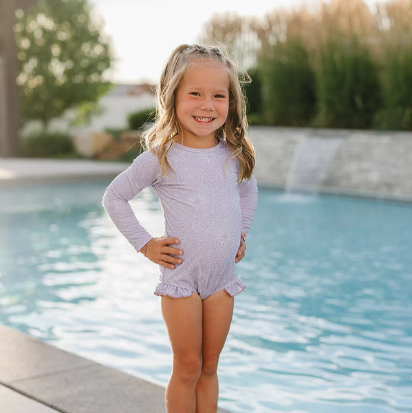 The "Lily" Ruffle Rashguard Suit