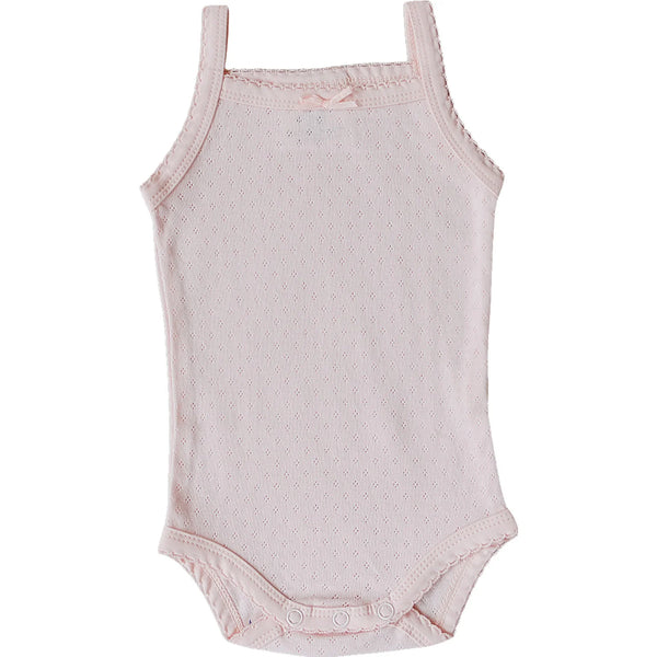 Pink Pointelle Tank Bodysuit