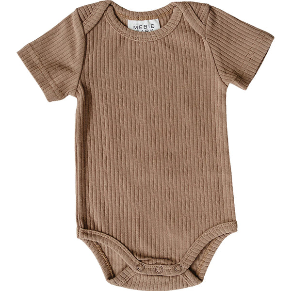 Tan Ribbed Bodysuit