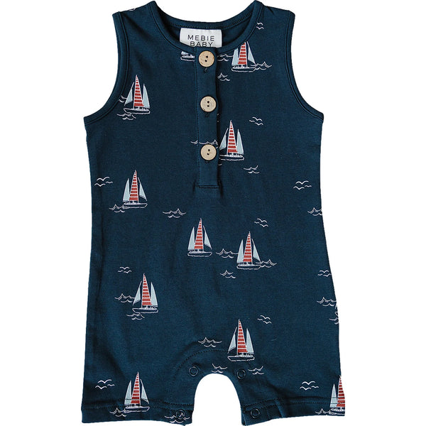 Sailboat Short Romper