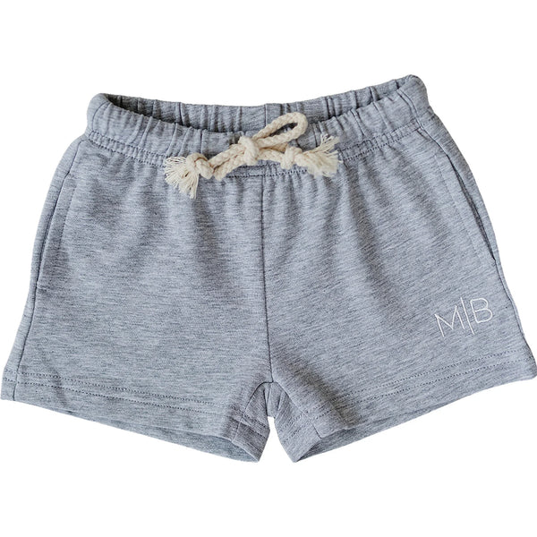 Grey Pocket Cotton Shorts