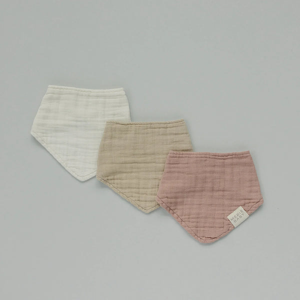 Dusty Rose Muslin Bib