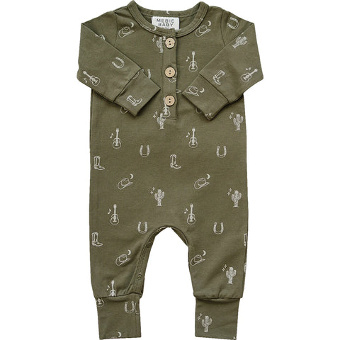 Nashville Long Sleeve Button Romper