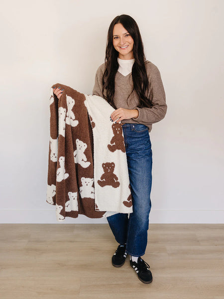 Teddy Bear Plush Blanket