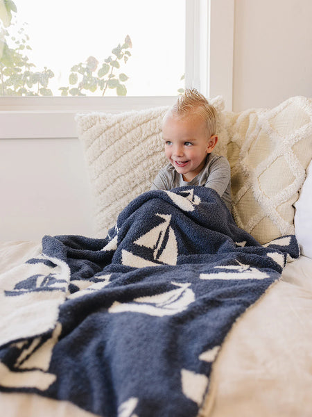 Sailboat Plush Blanket