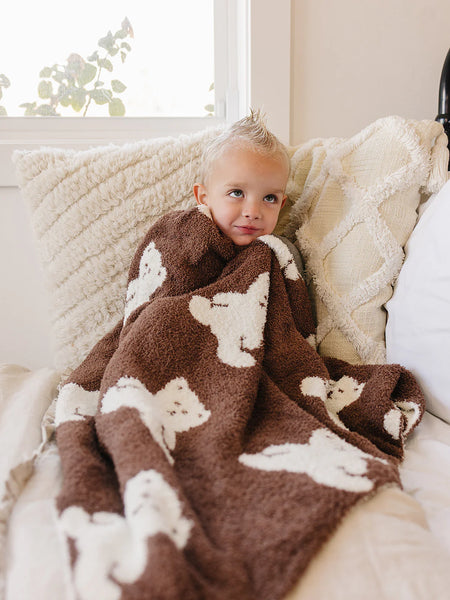 Teddy Bear Plush Blanket