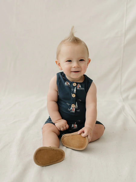 Sailboat Short Romper