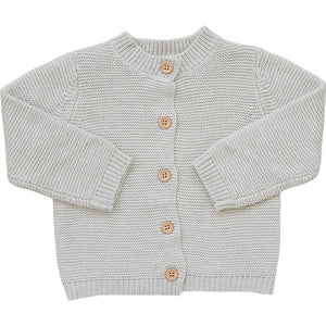 Oatmeal Knit Button Down Cardigan