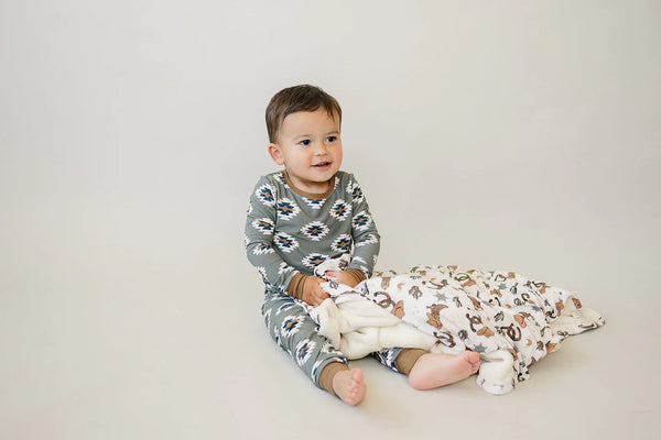 Outlaw Cowboy Bamboo Fleece Quilt