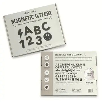 Solid Black Soft Foam Magnetic Letters & Symbols 150pc Set