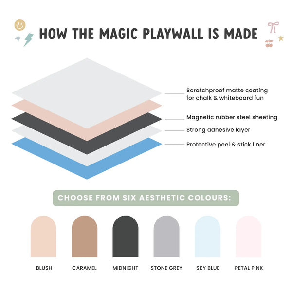 Blush Magic Playwall - Arch Magnetic Wall Decal For Kids