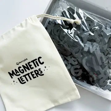 Solid Black Soft Foam Magnetic Letters & Symbols 150pc Set