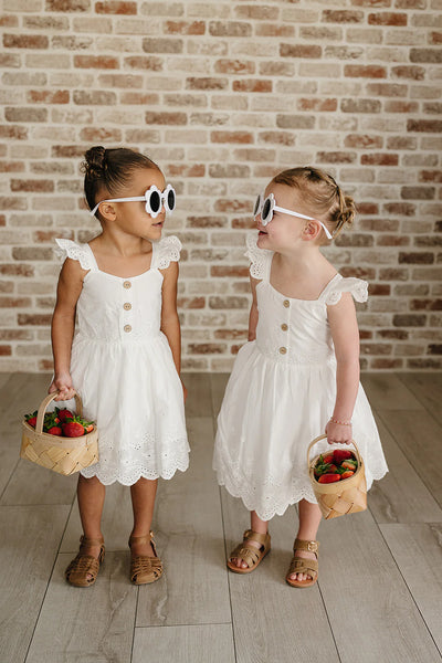 White Eyelet Dress
