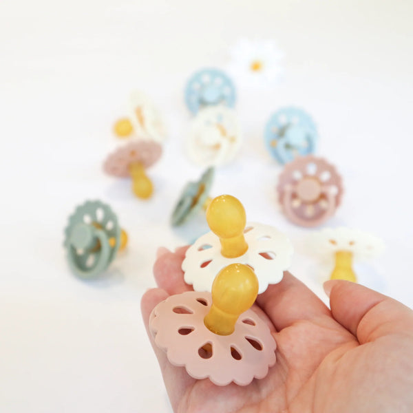 Natural Latex Pacifiers - Blush & Cream