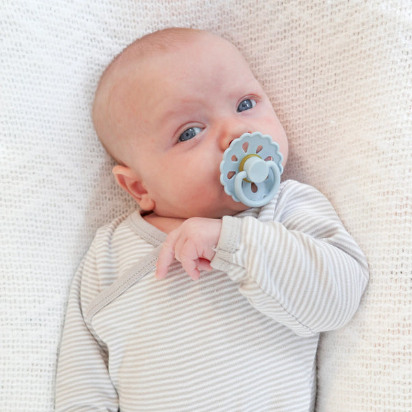 Natural Latex Pacifiers - Sage & Dusty Blue