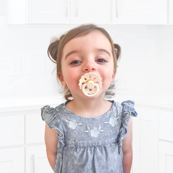 Natural Latex Pacifiers - Blush & Cream