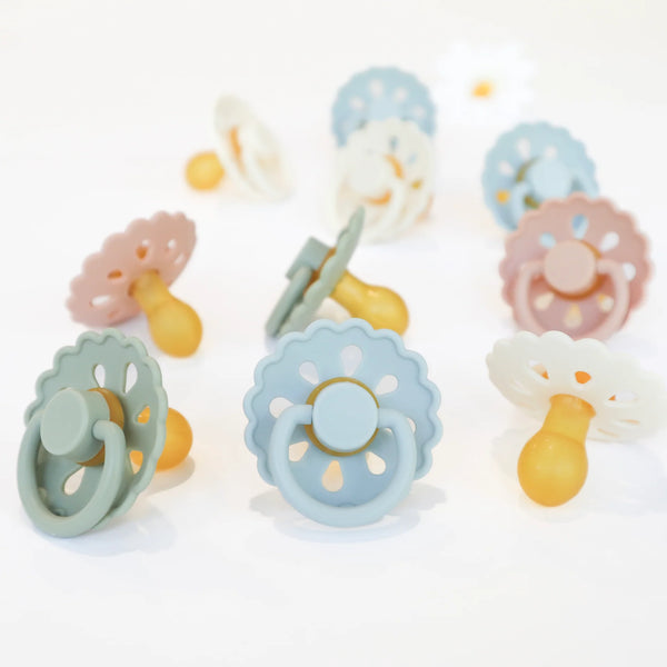 Natural Latex Pacifiers - Sage & Dusty Blue