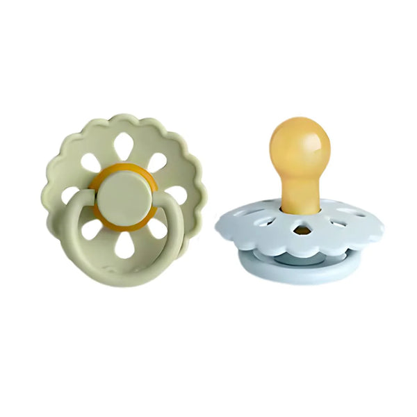 Natural Latex Pacifiers - Sage & Dusty Blue