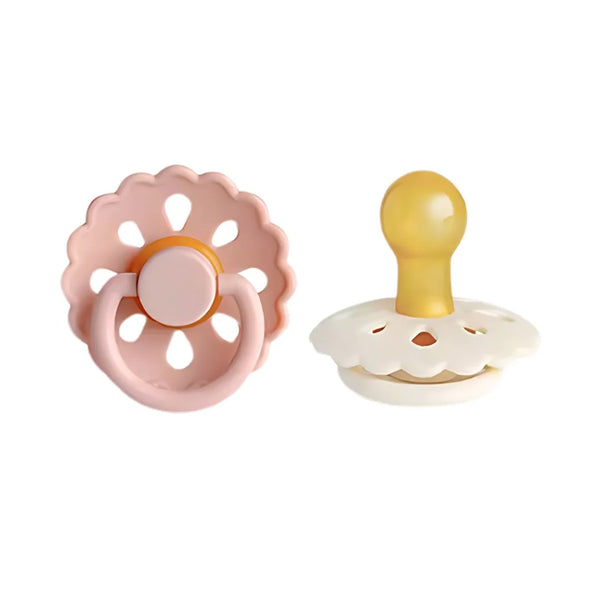 Natural Latex Pacifiers - Blush & Cream