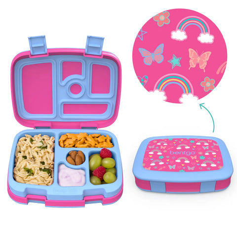 Bentgo Kids Prints - Rainbows & Butterflies