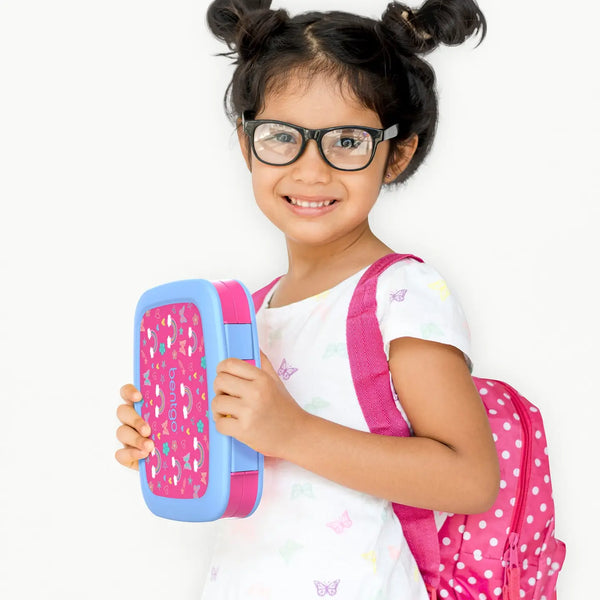 Bentgo Kids Prints - Rainbows & Butterflies