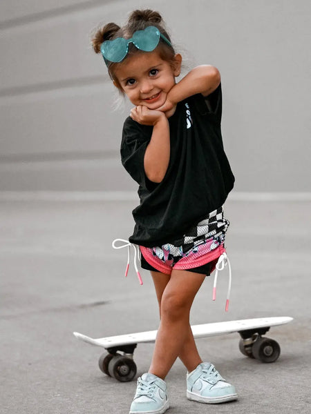 Heater Girls Mesh Shorts Checkers