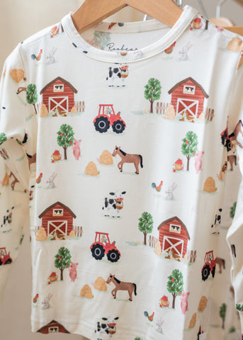 Easter on the Farm Bamboo Two-Piece PJs