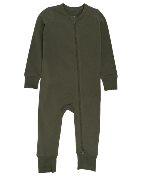2-Way Zip Romper - Hunter