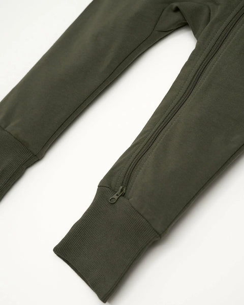 2-Way Zip Romper - Hunter