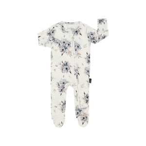 Bamboo Zipper Sleeper - Frosty Floral