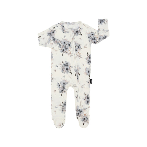 Bamboo Zipper Sleeper - Frosty Floral