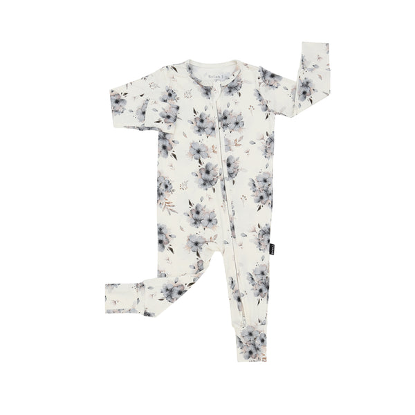 Bamboo Zipper Sleeper - Frosty Floral