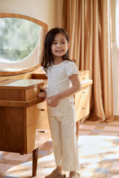 Girl Flare Everyday Pant-Floral