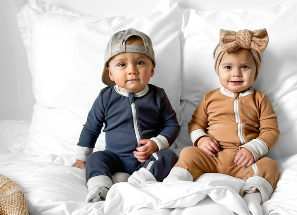 2-Way Zip Romper - Nutmeg