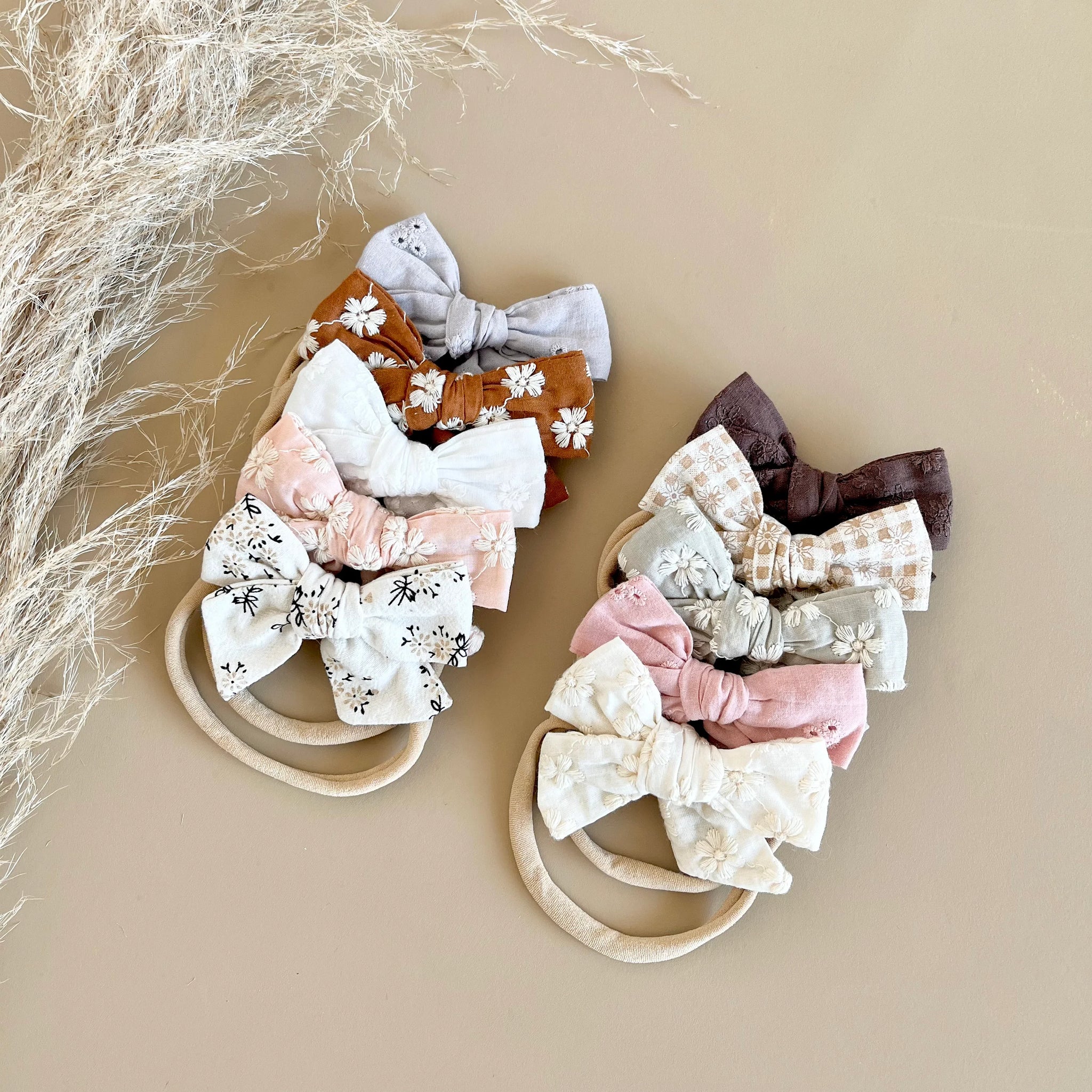 Classic Floral Bow Headband